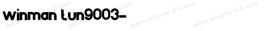 winman tun9003字体转换